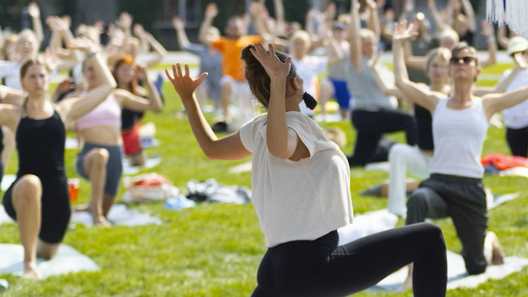 Jazzyoga i Musikhusparken