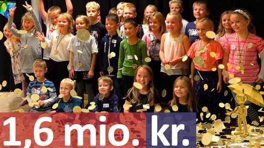Bank gir 1,6 mio. kr. til skolebørn
